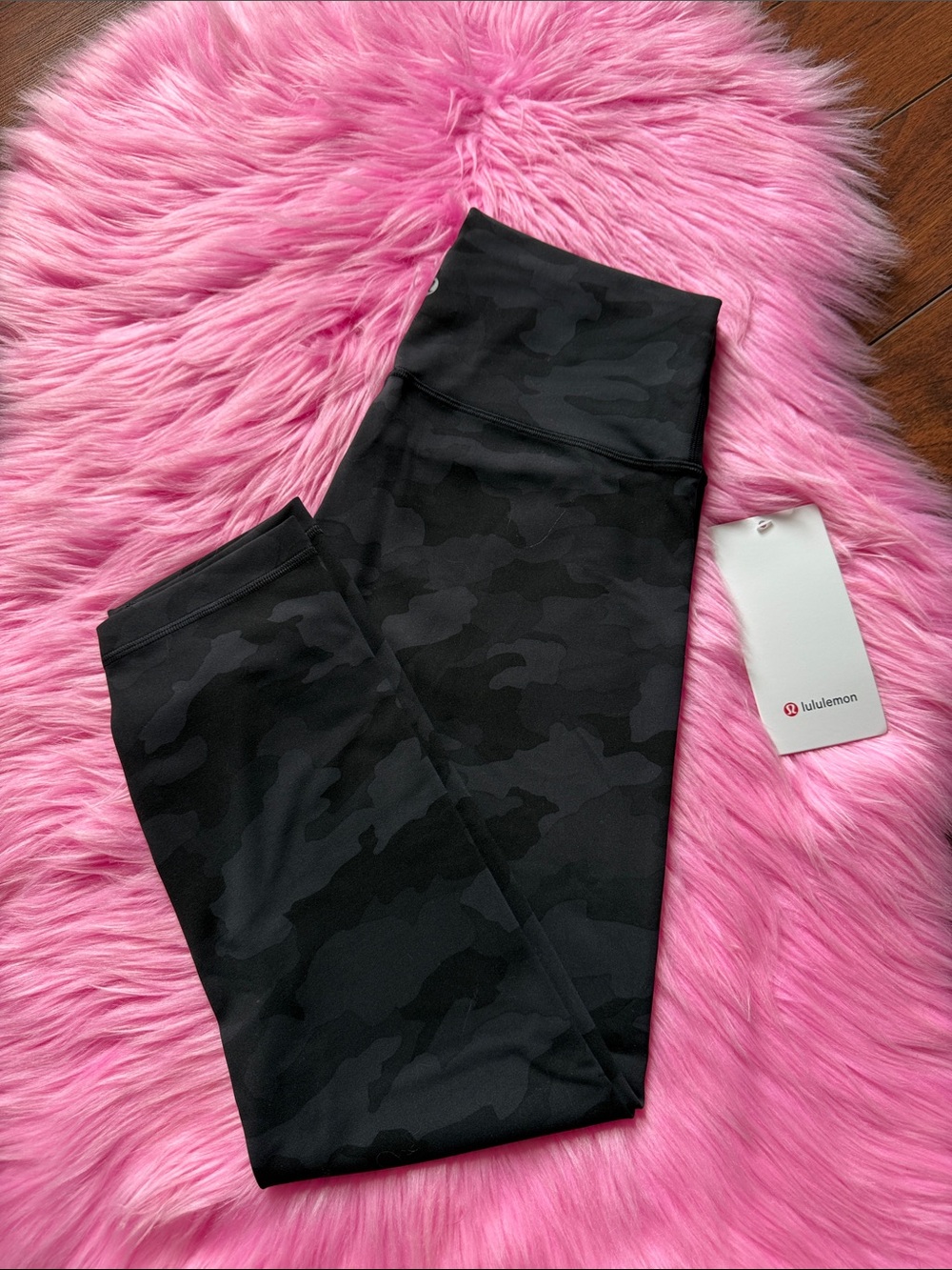 Lululemon size 10 Wunder train HR crop 23” heritage camo NWT